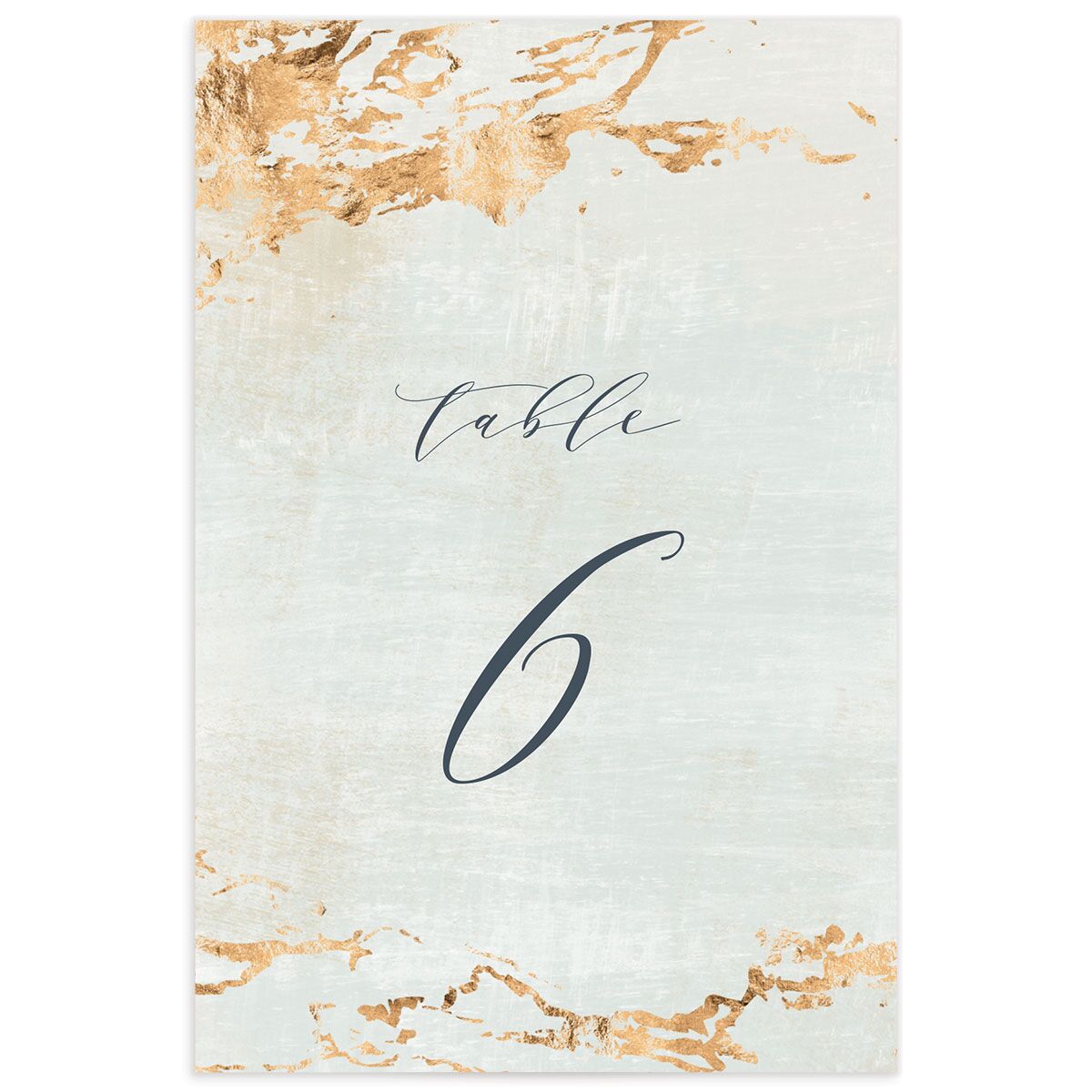 Golden Accent Table Numbers front