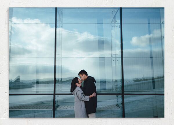 Double Happiness Save The Date Cards back