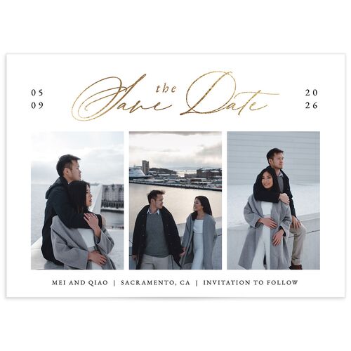 Double Happiness Save The Date Cards - 