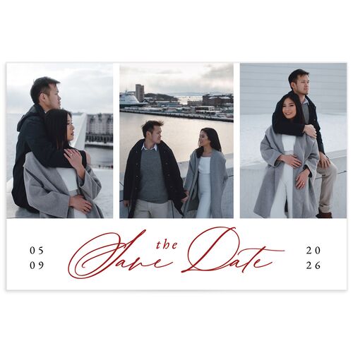Double Happiness Save The Date Postcards  - 