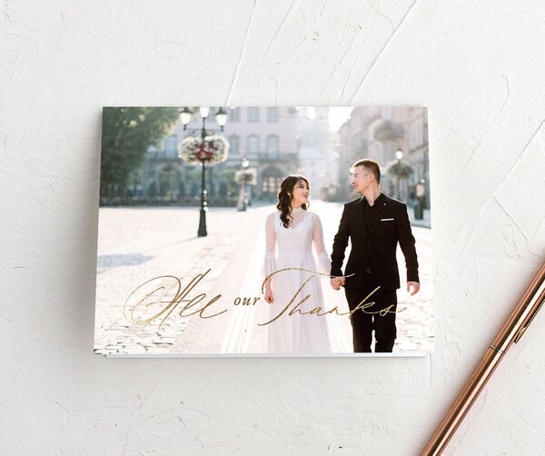 Double Happiness Thank You Cards front