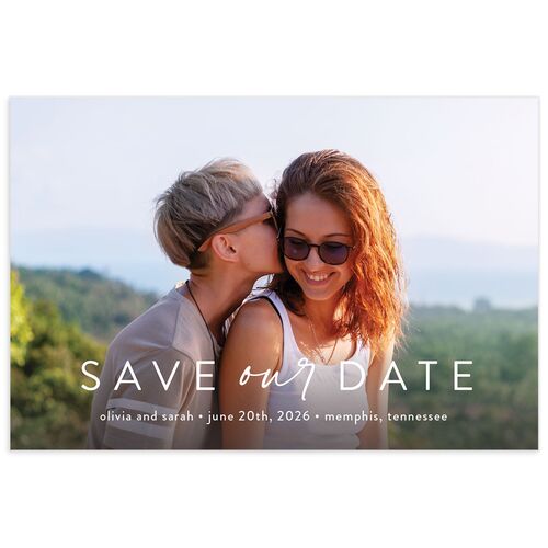 Nostalgic Confetti Save The Date Postcards Baby Blue