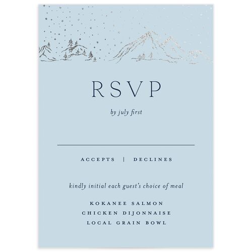 Mountain Sky Wedding Response Cards