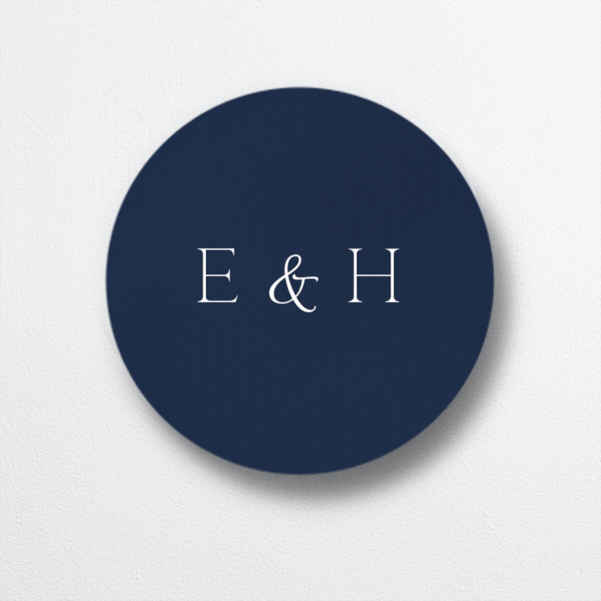Mountain Sky Wedding Stickers front in blue