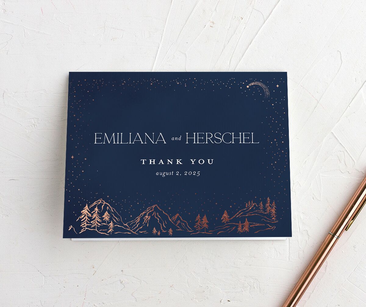 Mountain Sky Thank You Cards front