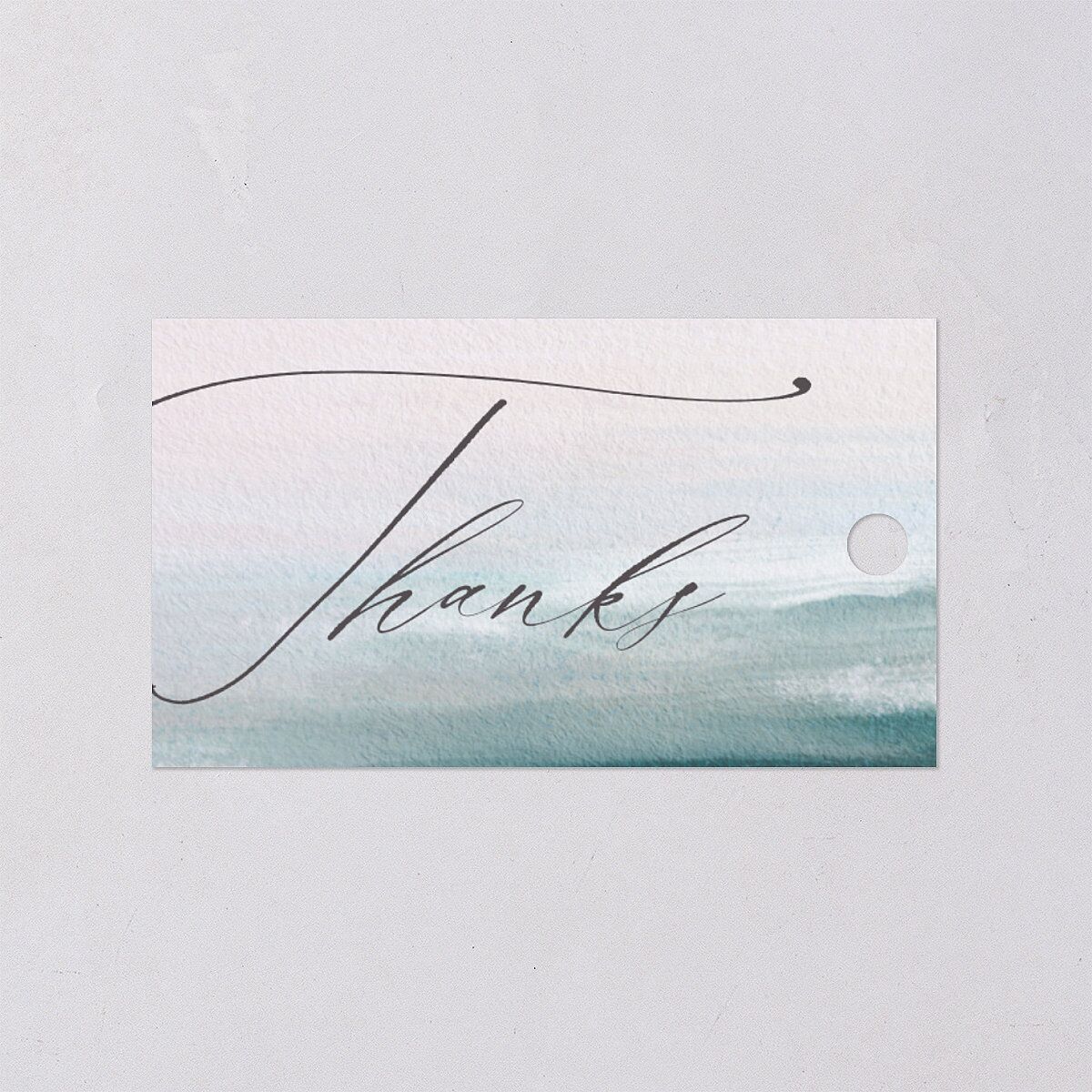 Abstract Beach Favor Gift Tags Regency Blue Signature
