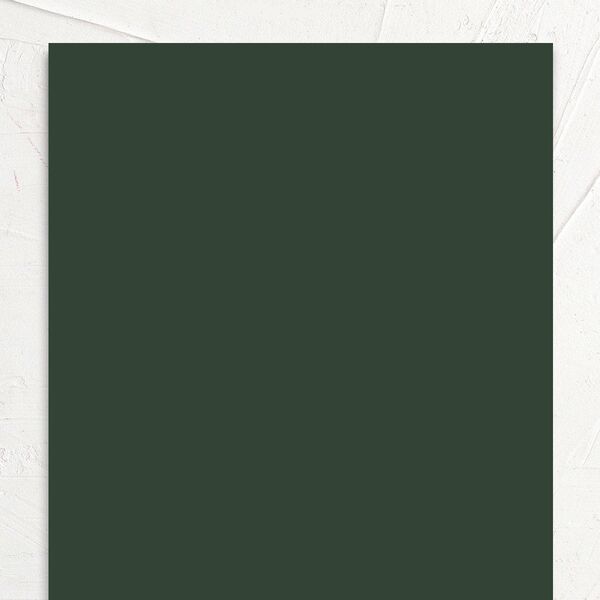 Gilded Leaves Bridal Shower Invitations Hunter Green Pearlescent