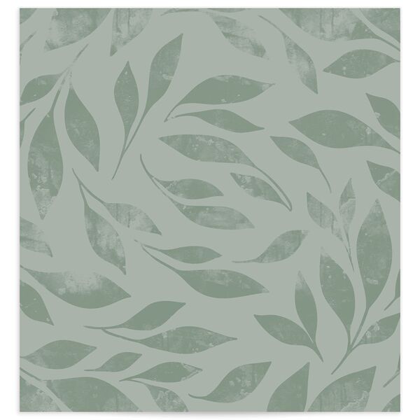 Gilded Leaves Standard Envelope Liners front in Green