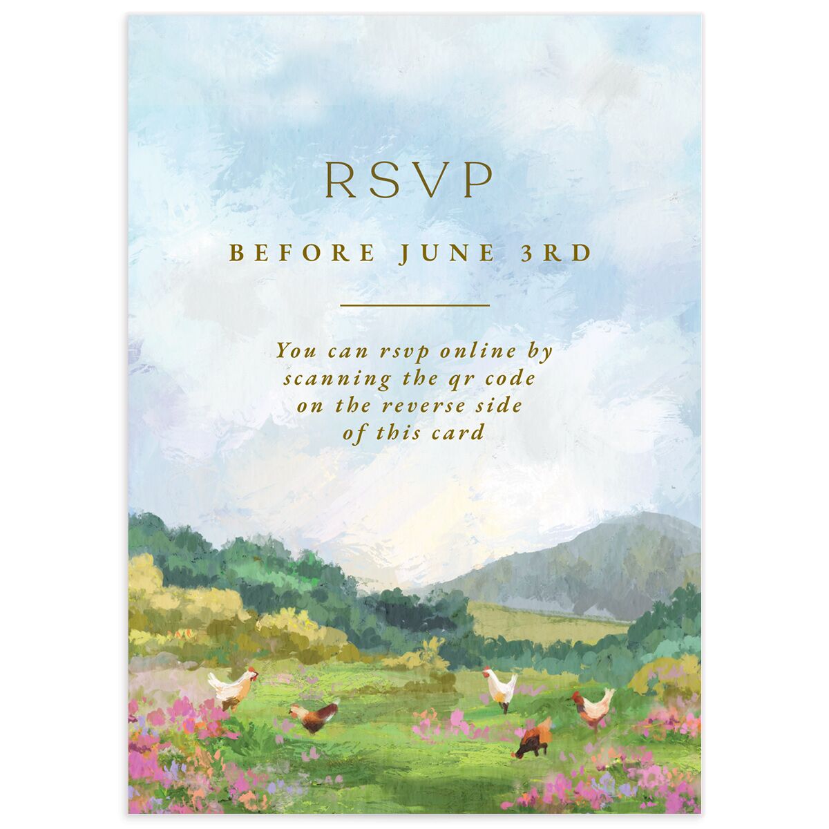 Western Barn Wedding Response Cards