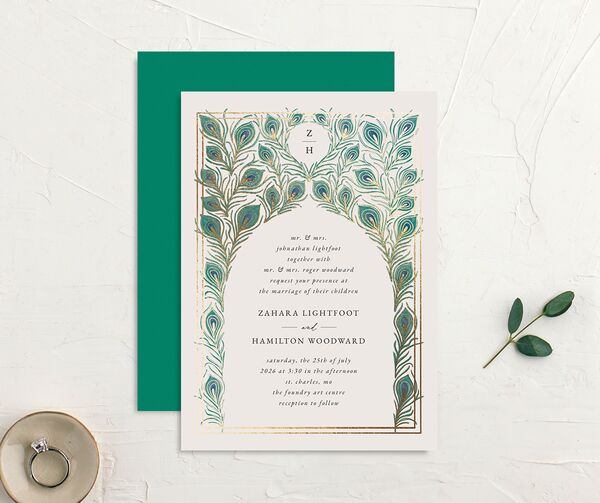 Peacock outlet wedding invitations