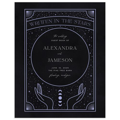 Written In The Stars Wedding Guest Book Midnight