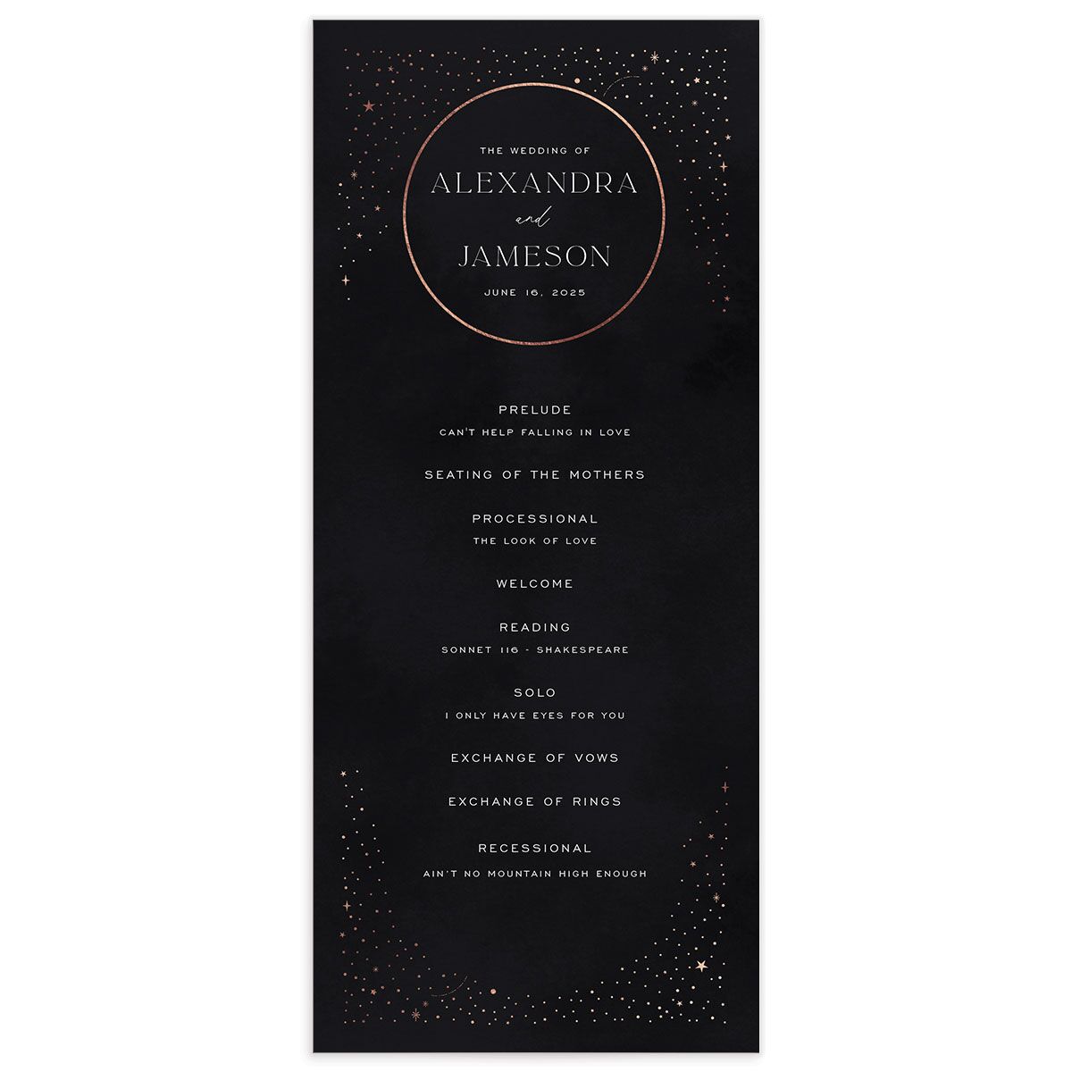 Written In The Stars Wedding Invitations