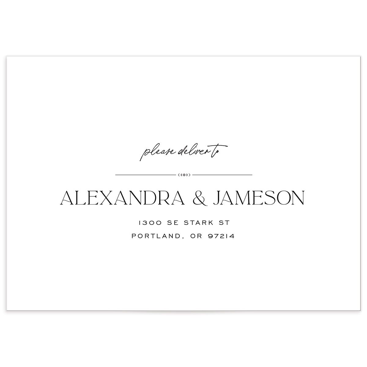 Written In The Stars Wedding Response Card Standard Envelopes White Standard Midnight Return Address Signature