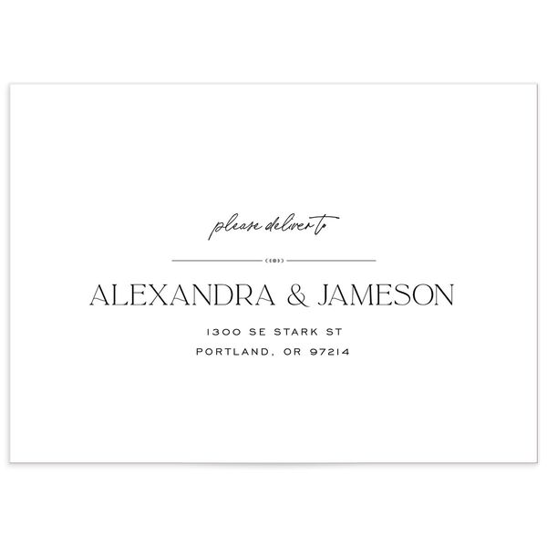 Written In The Stars Wedding Response Card Standard Envelopes White Standard Midnight Return Address Signature