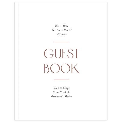 Always & Forever Wedding Guest Book Pure White