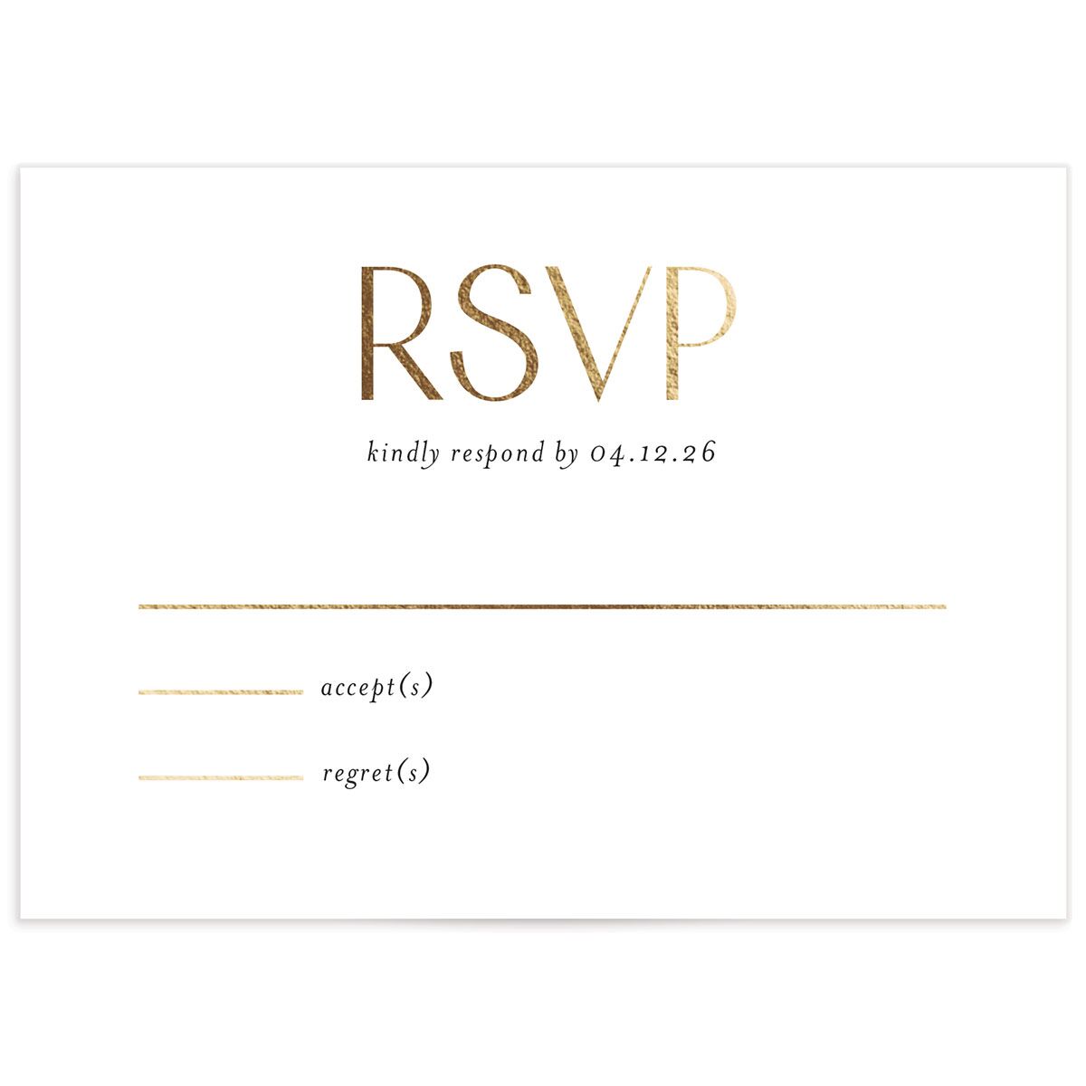 Always & Forever Wedding Response Cards