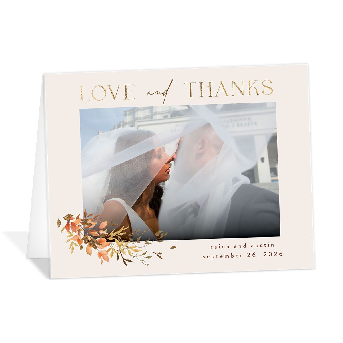Harvest Crescent Thank You Cards