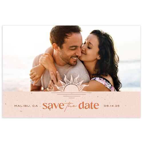 Beach Party Save The Date Postcards - Orange