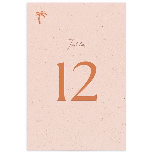 Beach Party Table Numbers
