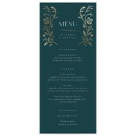Storybook Filigree Menus Gold Dark Night Signature