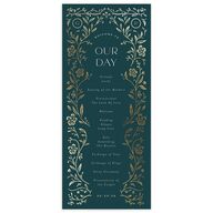Storybook Filigree Wedding Programs Gold Dark Night Signature