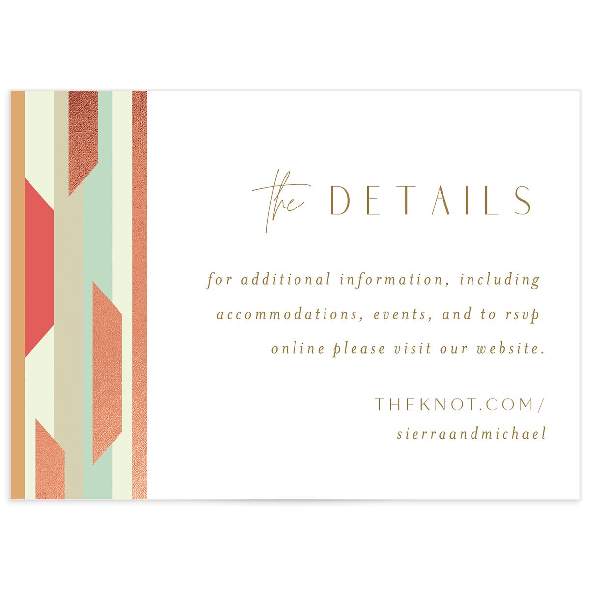 Abstract Disco Wedding Enclosure Cards