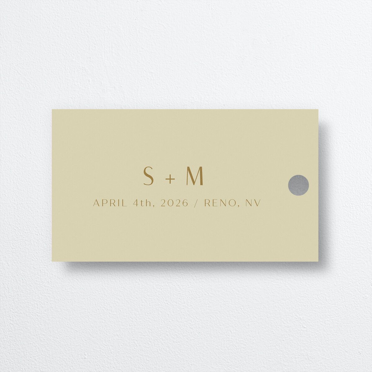 Abstract Disco Favor Gift Tags Rose Gold Canary Signature
