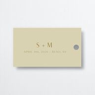 Abstract Disco Favor Gift Tags Rose Gold Canary Signature