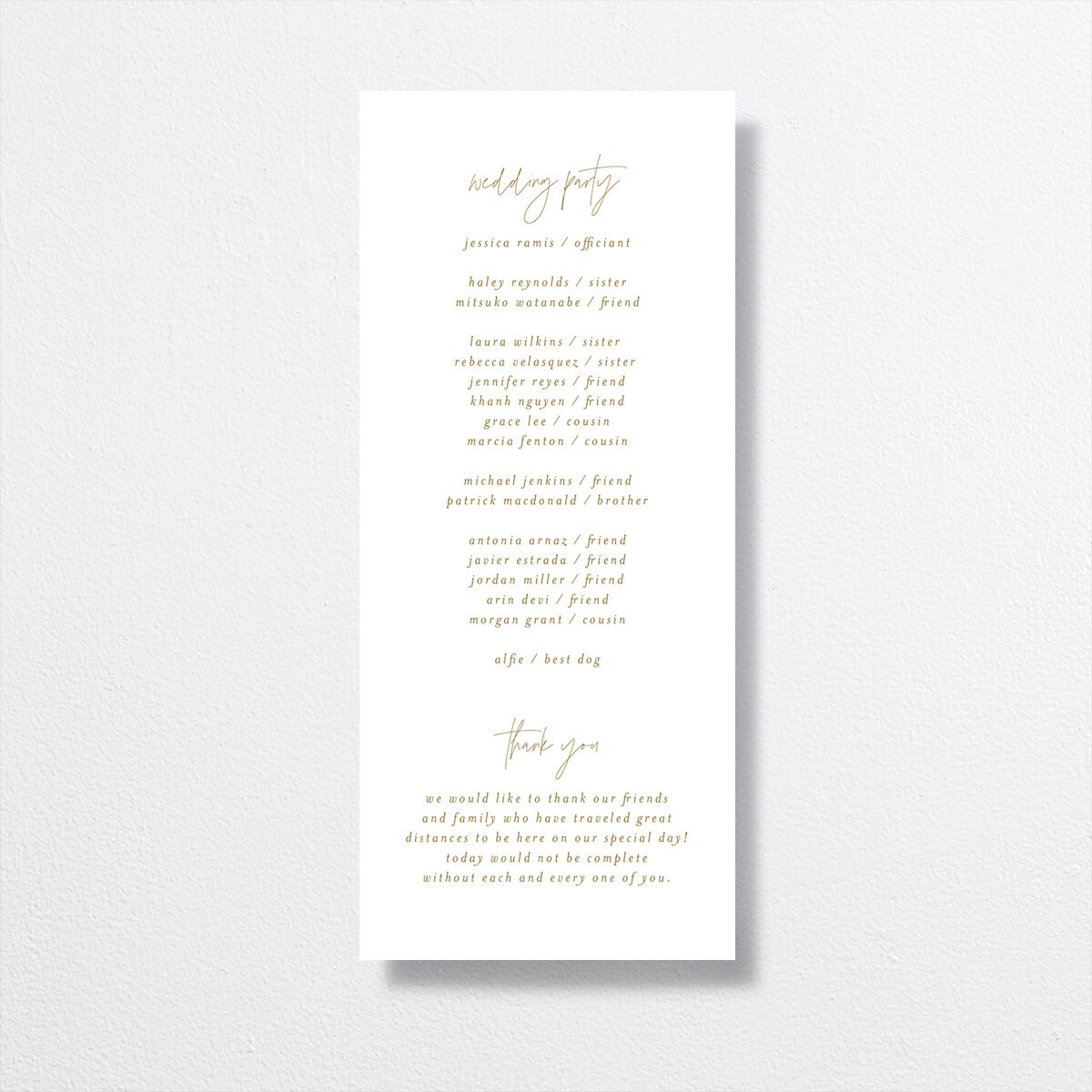 Abstract Disco Wedding Programs back