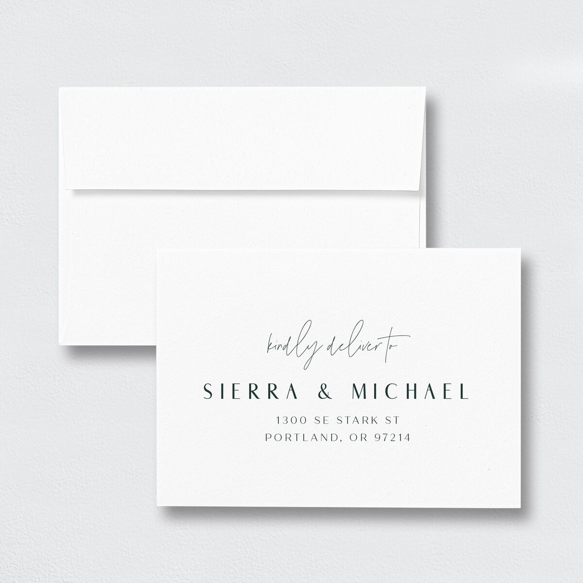 Abstract Disco Wedding Response Card Standard Envelopes White Tiffany Return Address Signature Standard