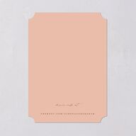 Intricate Vintage Save The Date Cards Peach Pink Signature smooth Blank No