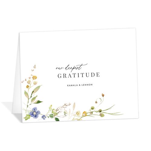 Glistening Wildflower Thank You Cards