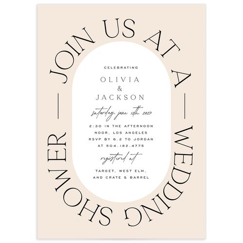 Love Is Patient Bridal Shower Invitations