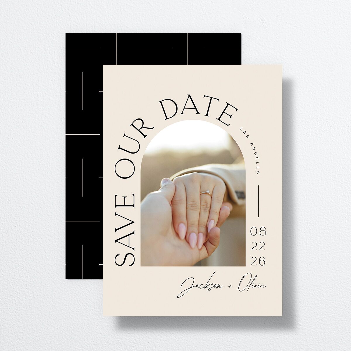 Love Is Patient Save The Date Cards Linen Signature smooth No