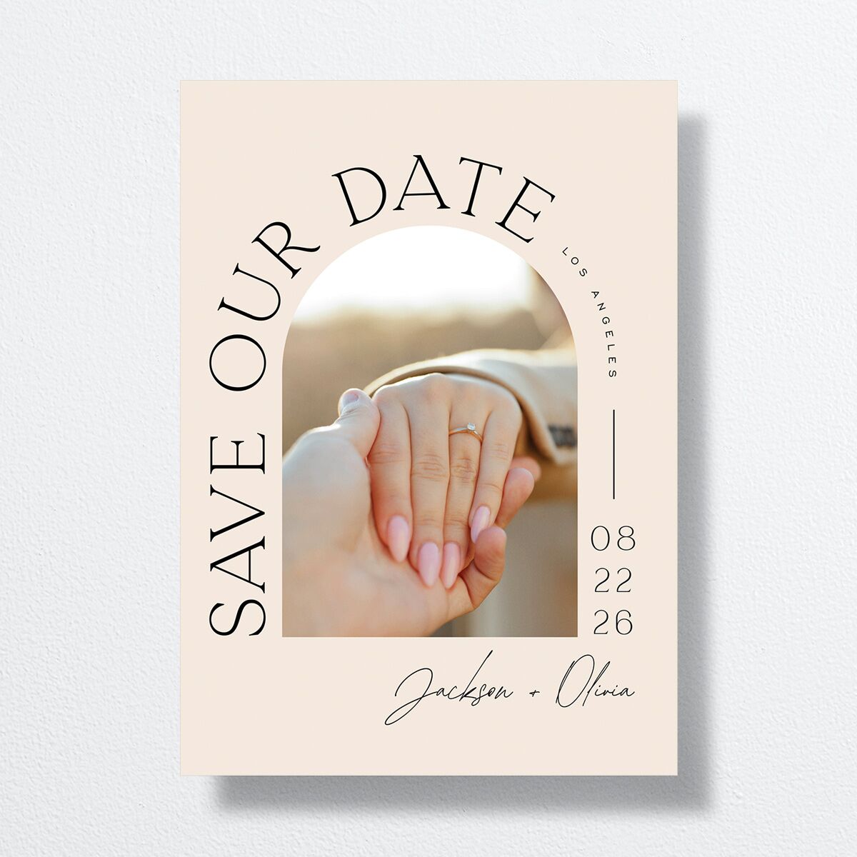Love Is Patient Save The Date Cards Linen Signature smooth No