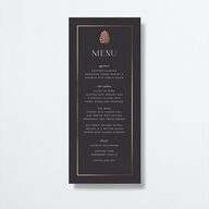 Gilded Tropics Menus Rose Gold Charcoal Recycled