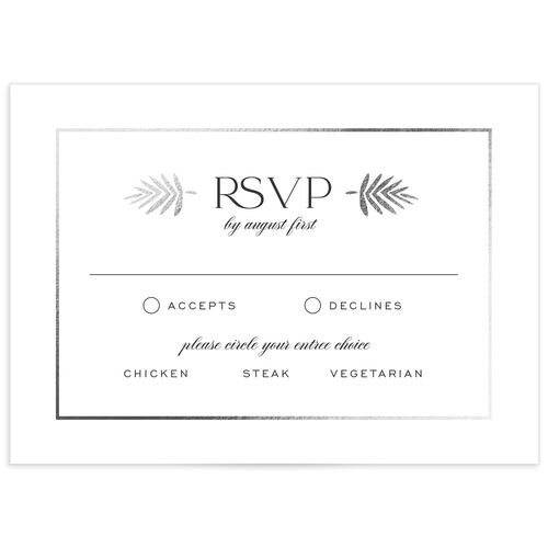 Gilded Tropics Wedding Response Cards - 