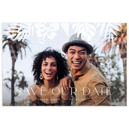 Gilded Tropics Save The Date Postcards  - 