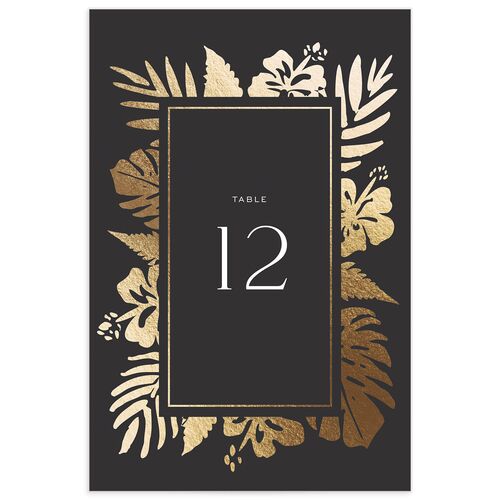 Gilded Tropics Table Numbers