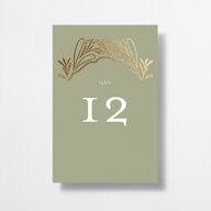 Ornate Arch Table Numbers Gold Thyme Signature