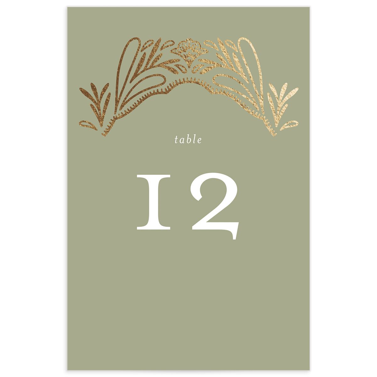 Ornate Arch Table Numbers