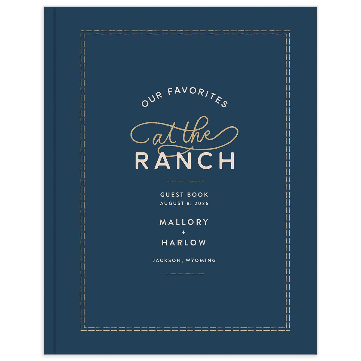 Rustic Ranch Wedding Guest Book