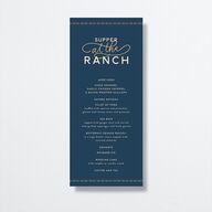 Western Denim Menus Moody Blue Signature
