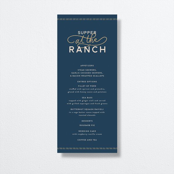 Western Denim Menus Moody Blue Signature