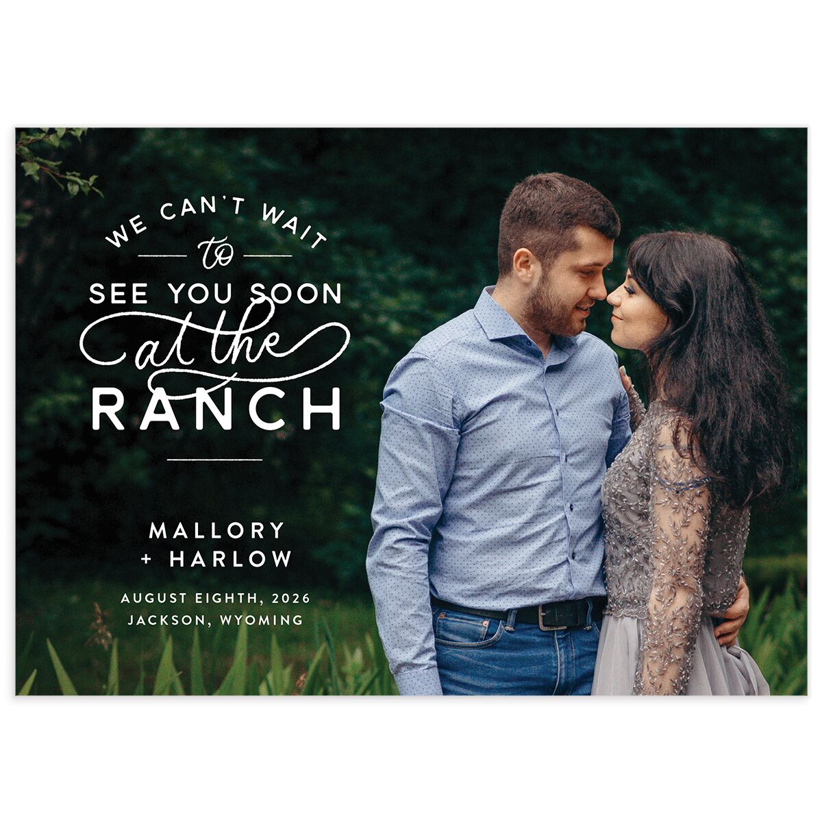 Rustic Ranch Save The Date Cards