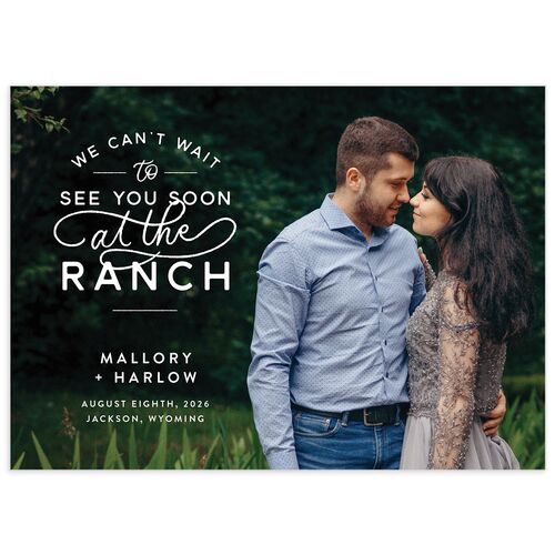Western Denim Save The Date Cards