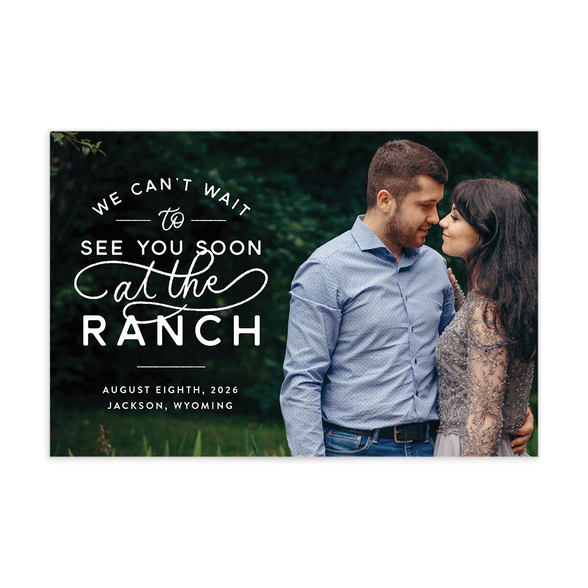 Rustic Ranch Save The Date Postcards