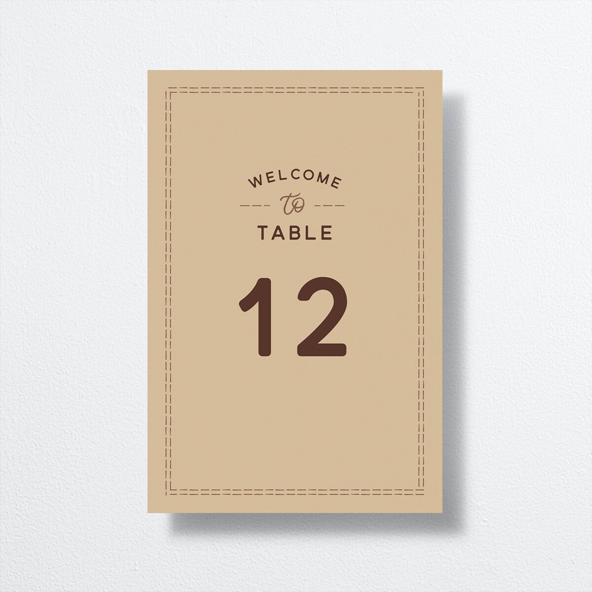 Western Denim Table Numbers front in Multi-Color