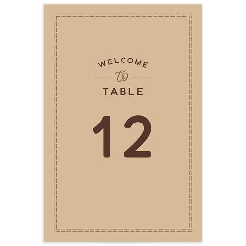 Western Denim Table Numbers - 
