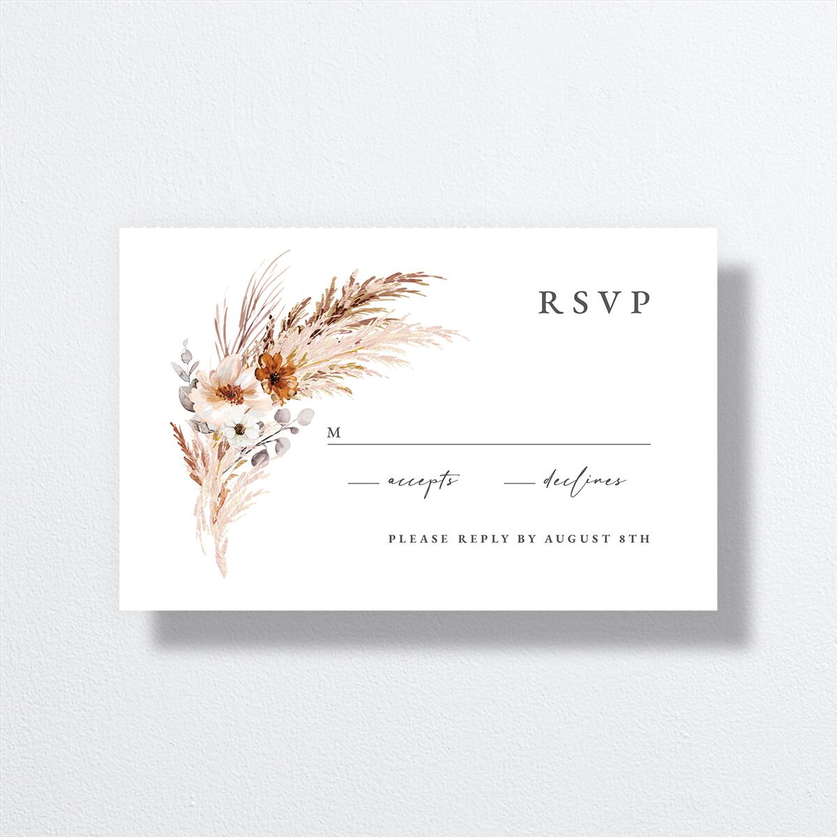 Bohemian Hoop All-in-One Wedding Invitations — view 4